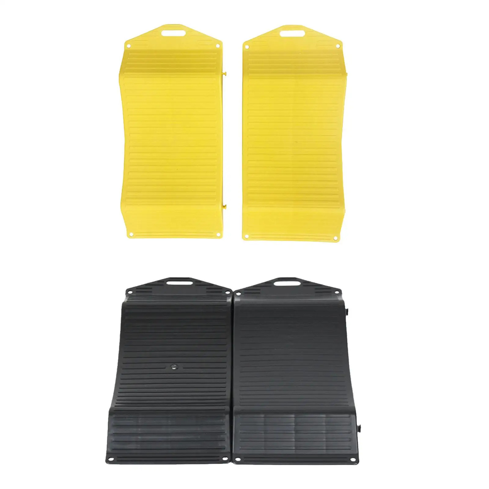 2 Pieces Tire Saver Ramps Strong Load Bearing Capacity High Performance Auto Accessories Highly Visible Vehicle Storage Ramps