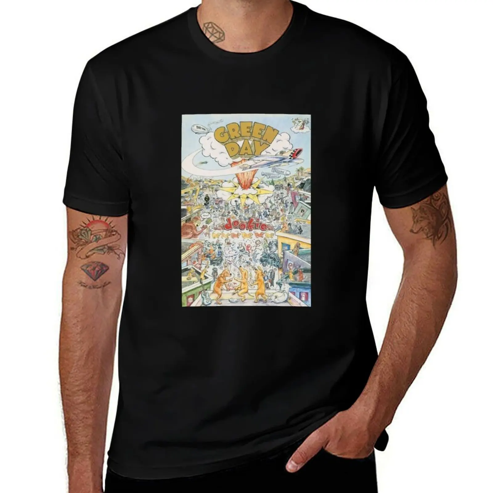 eruption mount volcano T-Shirt Big Size Short Sleeve Tee for Men T-Shirt