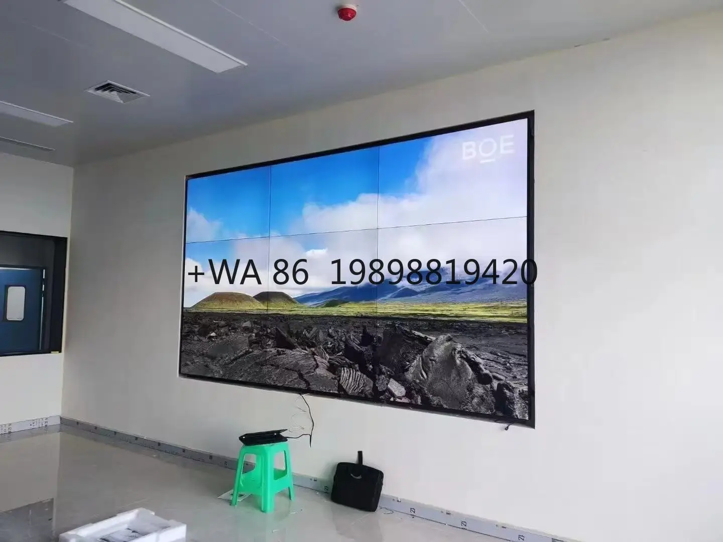 46 49 55 Inch LCD Video Wall 2x2 3x3 Splicing Advertising Display 3.5mm Narrow Bezel Monitor Panel Animation