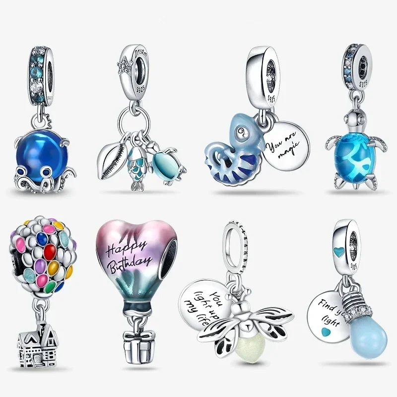 MINISO Disney cenerentola topolino argento 925 Charms Fit Pandora bracciale argento 925 perline originali per gioielli che fanno regalo