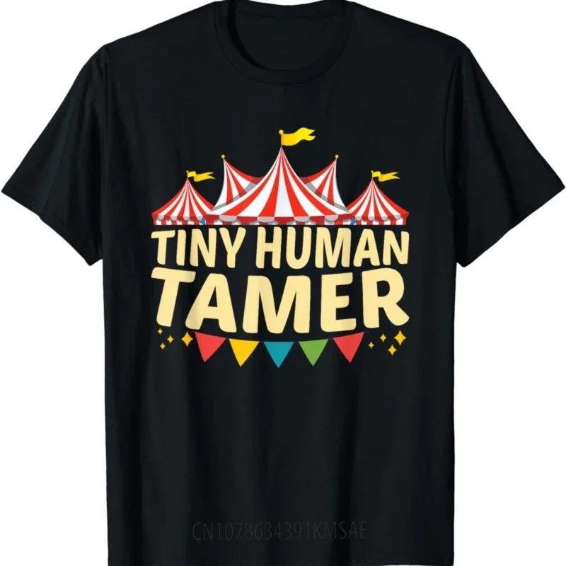 Tiny Human Tamer Funny Aesthetic Circus Art Carnival T-Shirt  Women Clothes Tops Graphic T Shirts Camisetas