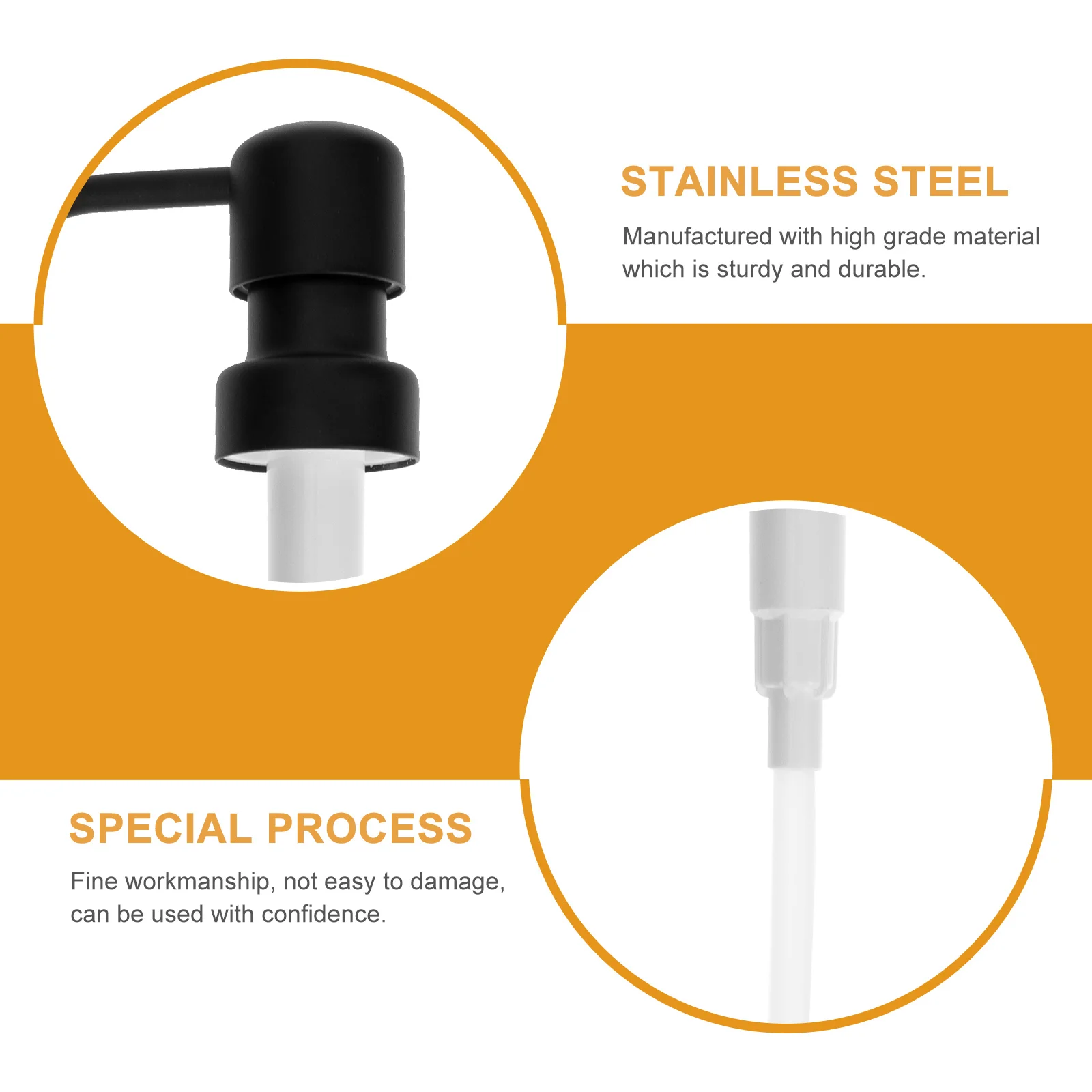 

Stainless Steel Pump Head Replacement For Lotion Dispenser Bottle Home Supplies Dispenser Pump Liquid Container Pumps