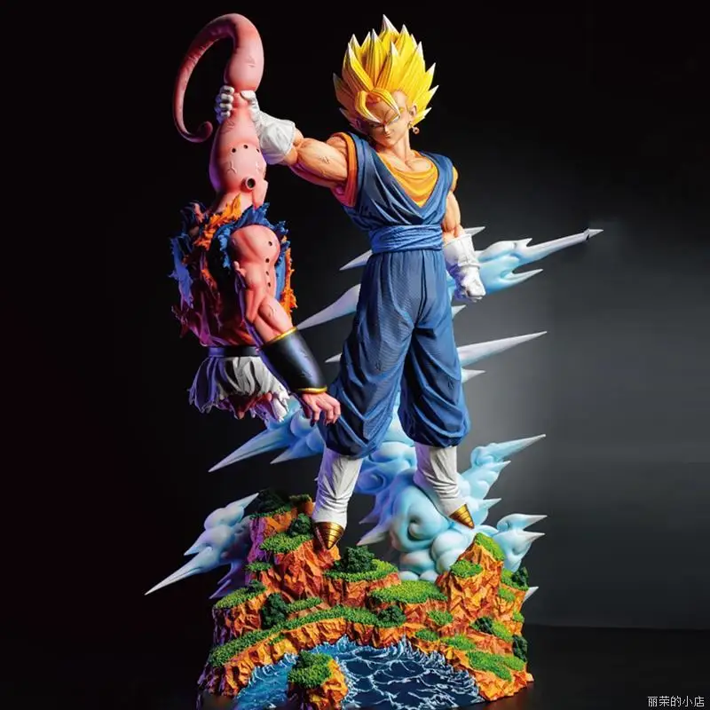 

33cm Cs Vegetto Vs Buu Model Dragon Ball Action Figure Super Saiyan Pvc Statue Doll Collection Desktop Ornament Kids Toys Gifts