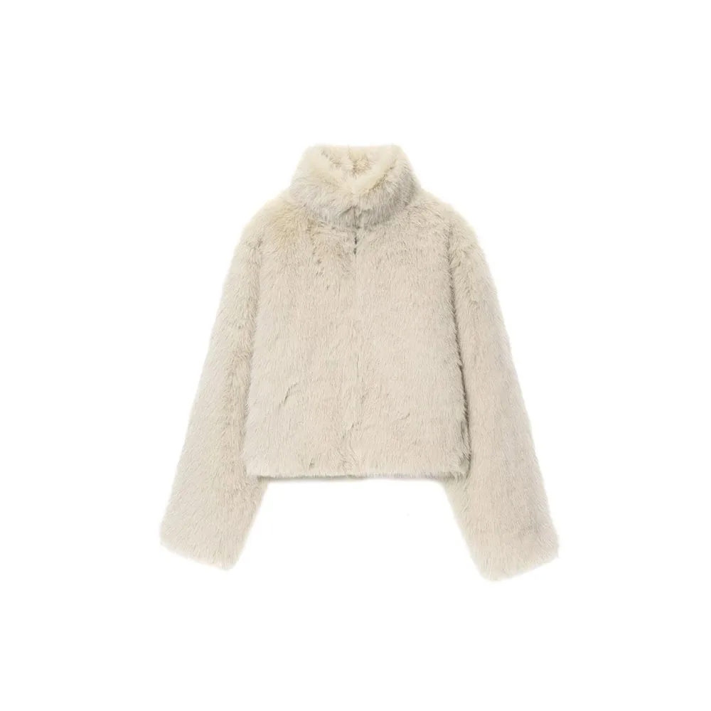 

Осенне-зимнее новое женское модное короткое пальто с эффектом искусственного меха