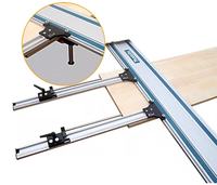 Parallel Rail Guide System Aluminium Alloy Circular Saw Track Set Fixed Guide Rail Bracket For Track Saw Track Repeatable Cuts