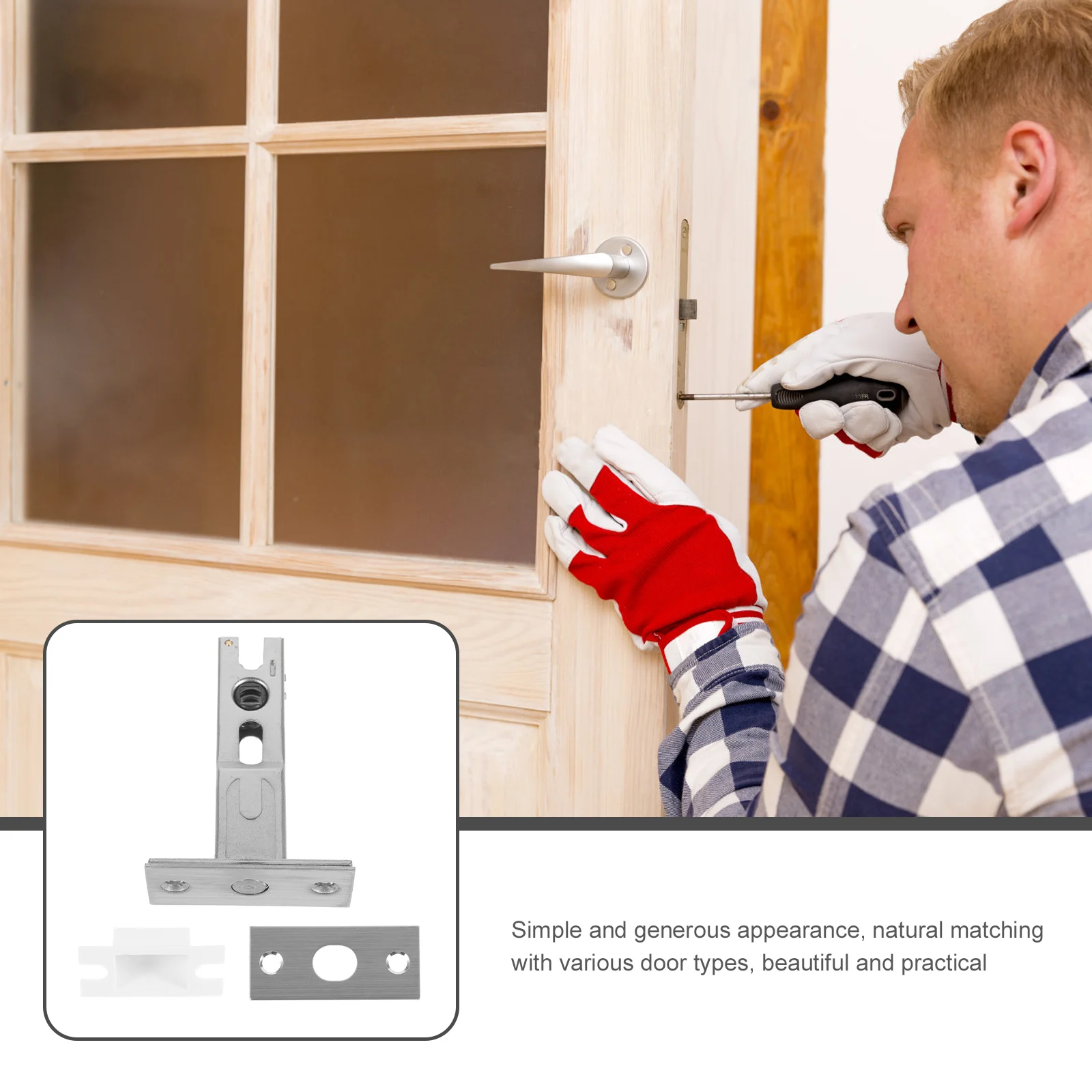 

Stainless Steel Door Deadbolt Tubular Latch Bathroom Bedroom Wood Door Lock Interior Bolt Latch Locks For Doors Easy Install