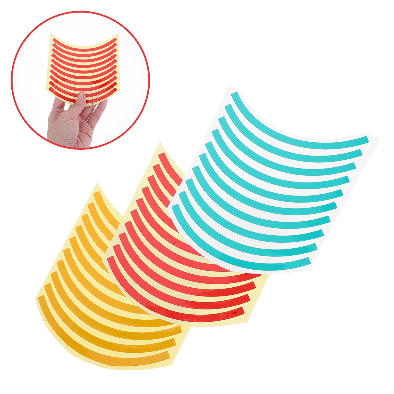 

60 шт., идентификационные наклейки для манометра, красные, желтые, зеленые, четверть кругов, светоотражающие наклейки с цветовой кодировкой, высокое видимость