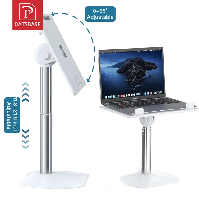 OATSBASF składana podstawka do laptopa dla Macbook Air Pro Xiaomi Tablet PC przenośny uchwyt chłodzący stojak na notebooka akcesoria do laptopa
