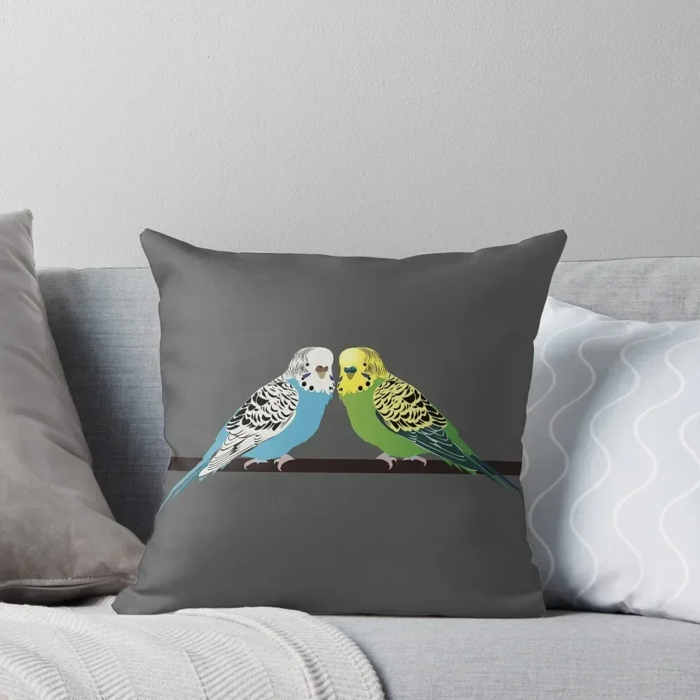 Budgies Throw Pillow Room decorating items autumn decoration Throw Pillow Covers pillow