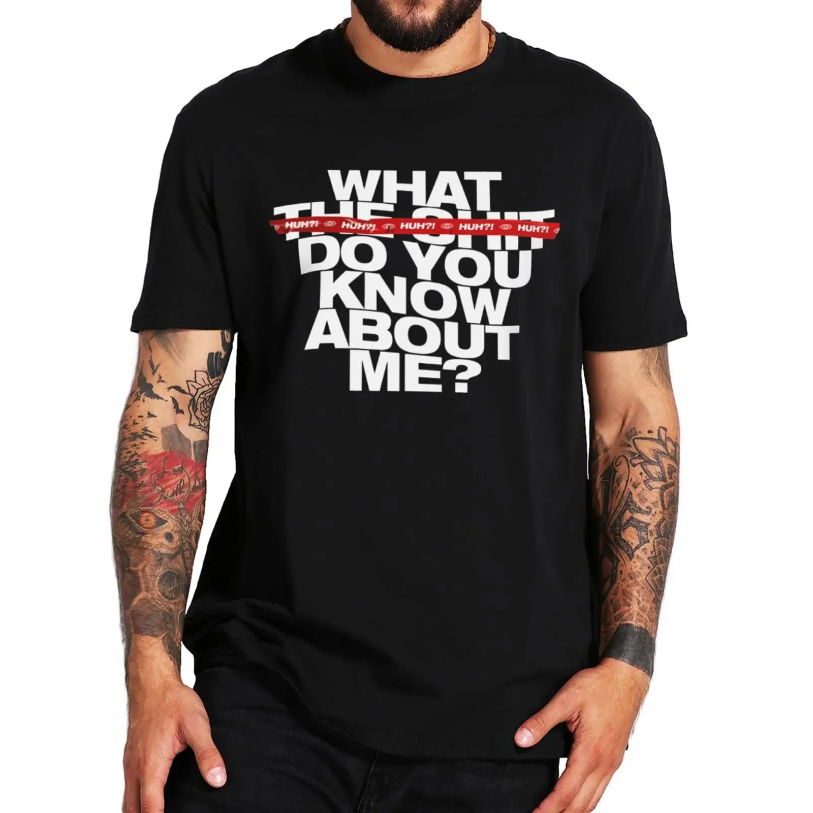 Huh What The Do You Know About Me T Shirt Agust D Pop Music Fans Gift Tee Tops 100% Cotton Unisex O-neck Soft T-shirts