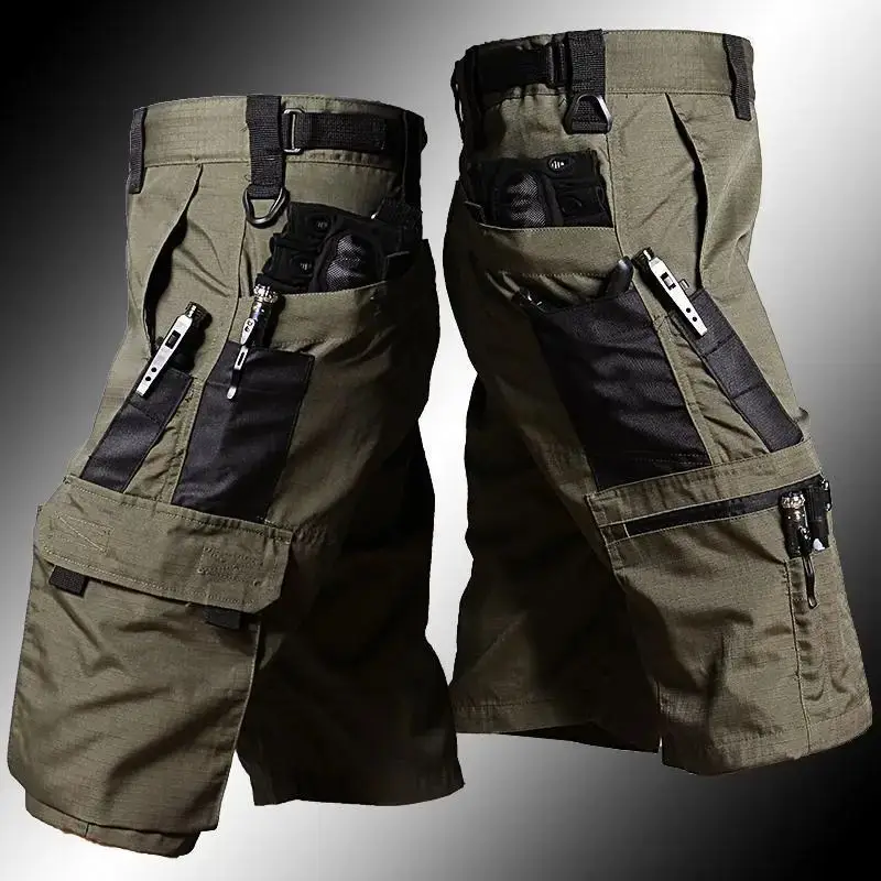 

Military Green Men's Camouflage Outdoor Work Pants Three-acetate Fiber Citywalk Short Pants 2012 Winter Collection