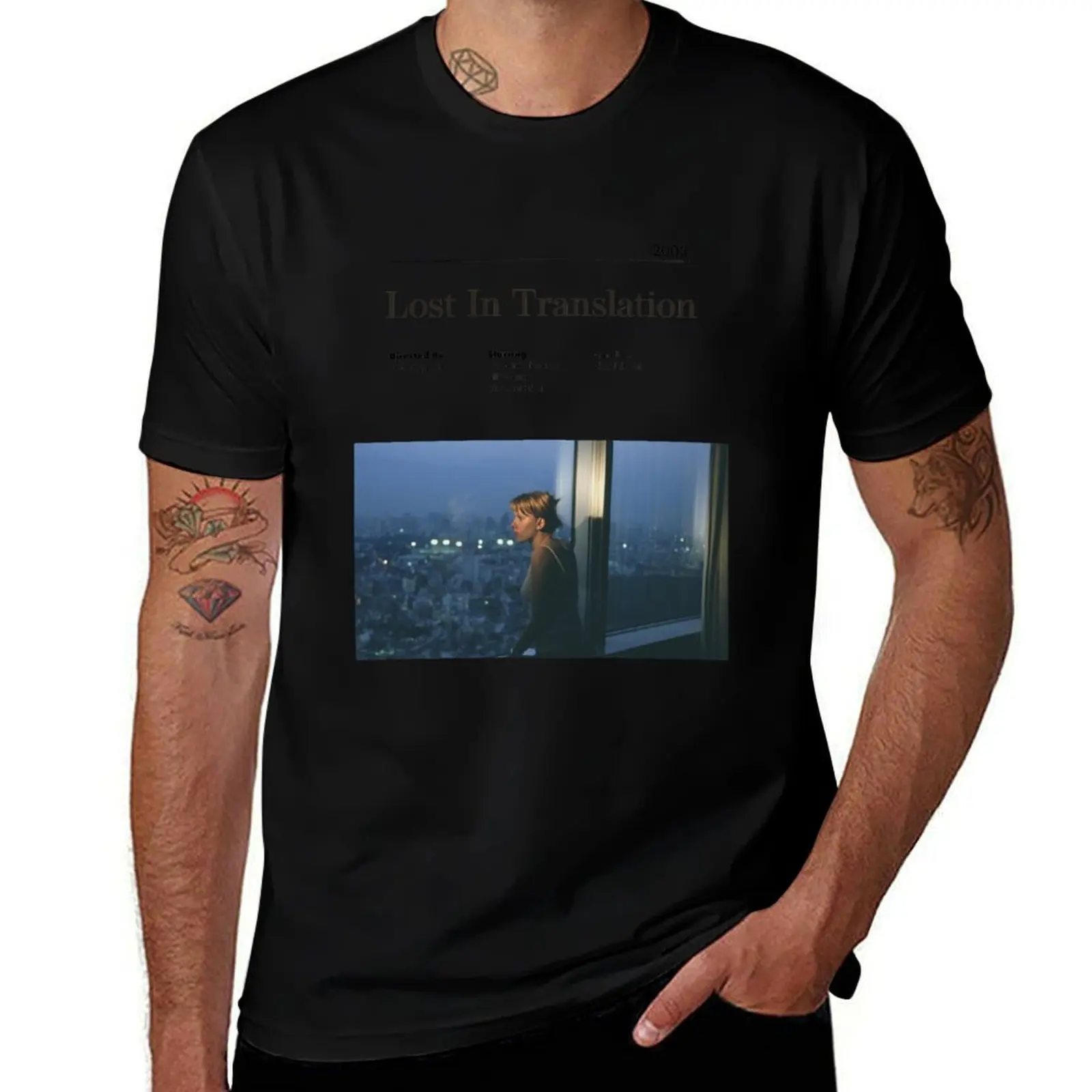 

Lost In Translation Alternative Minimalist Movie Poster Sofia Coppola T-Shirt Big and Tall Gym T-Shirt