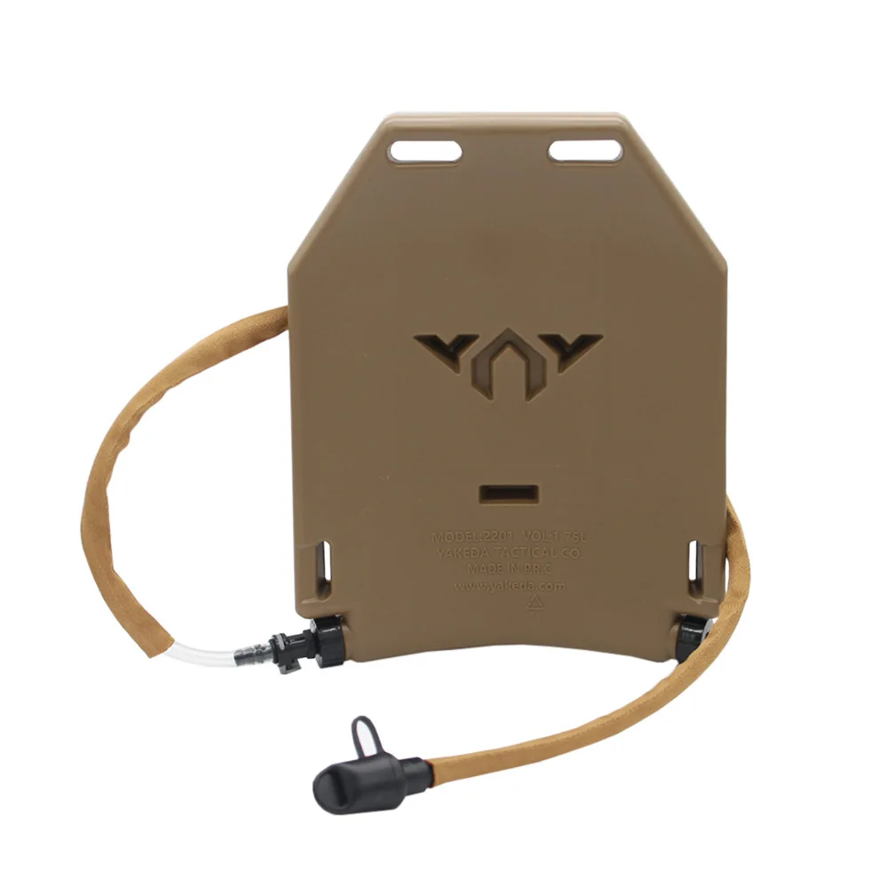 1.75L Plate Cut Hydrogen Storage Hydration Case Water Panel For Molle Combat Assault Plate Carrier JPC CPC AVS Tactical Vest