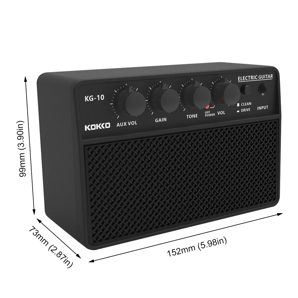 Mini Guitar Amp Electric Guitar Amplifier Mini Guitar Practice Speaker with 6.35mm Interface Guitar Amp for Daily Practice