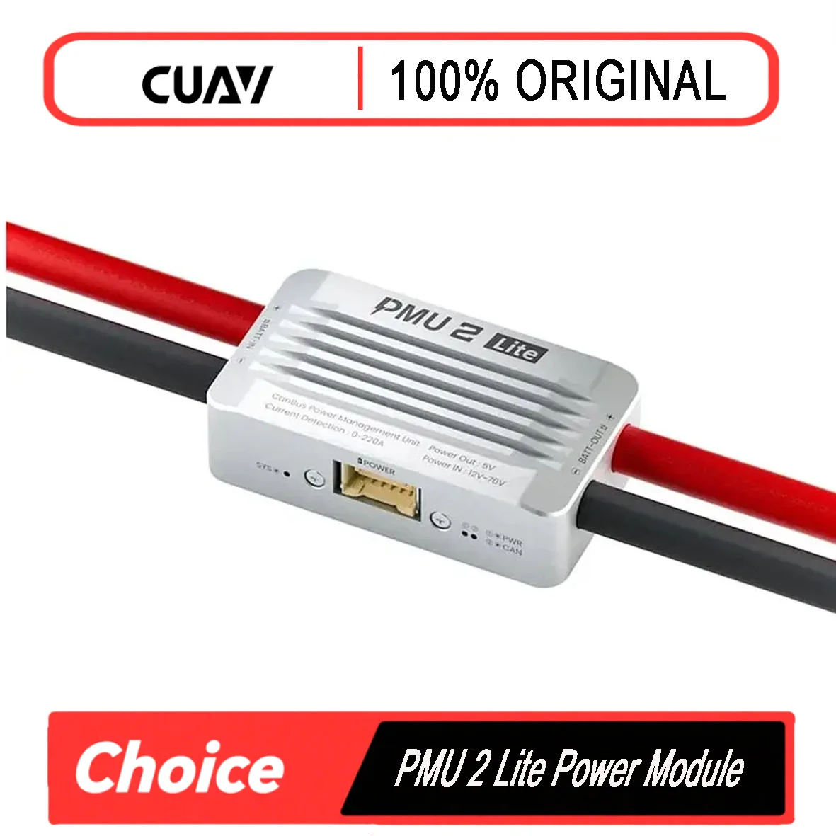 CUAV PMU 2 Lite Power Management Module, 15V 5V Output for Large Drone and UAV, Professional Power Distribution Unit PDU
