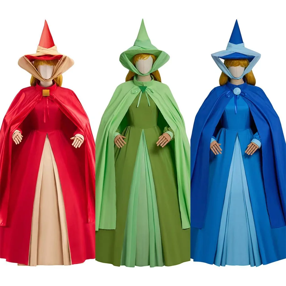 

Костюм феи для косплея из фильма, женский роскошный необычный красный, синий, зеленый, театральное сценическое платье, бальное платье Belle для вечеринки на Хэллоуин