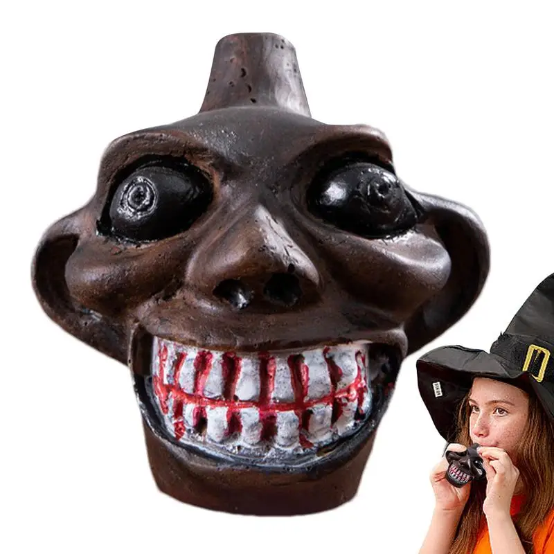 

Death Whistle Skull Demon Shaped Authentic Aztec Whistle Loudest Death Whistle Loud Stress Relief Toys With Unique Sound For