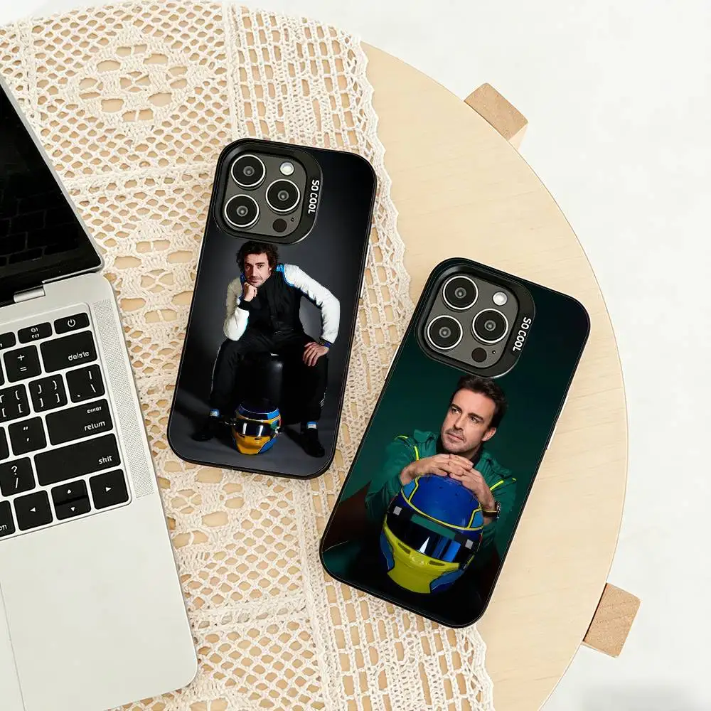 

Spain F-Fernando A-Alonso FA Phone Case For iPhone 17,16,15,14,13,12,11 Plus,Pro Max,XS,Colored silver phone case