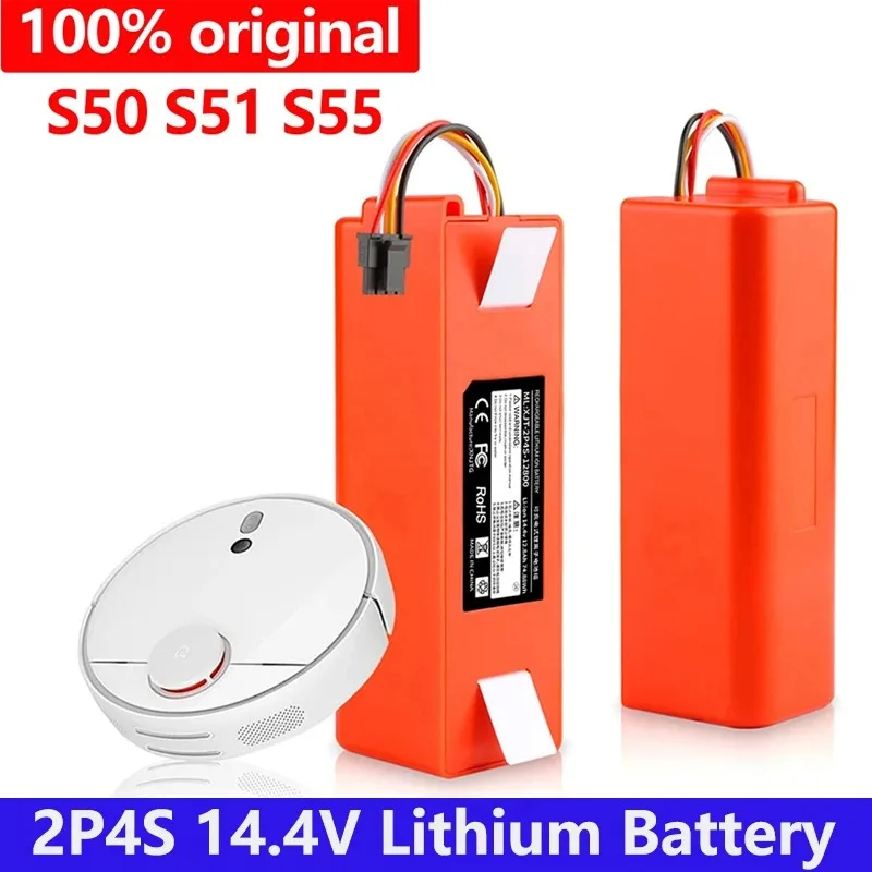 

Robotic Vacuum cleaner Replacement Battery for Xiaomi Robot Roborock S50 S51 S55 Accessory Spare Parts li-ion Battery