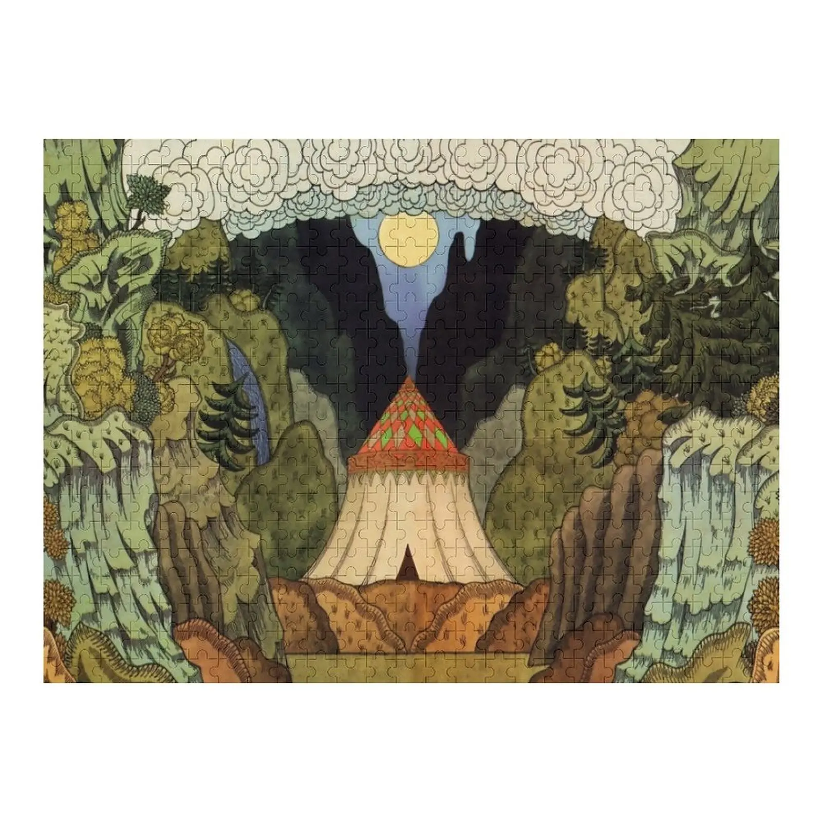 

“The Tent of the Shemaka” by Ivan Bilibin Jigsaw Puzzle Children Personalized Wooden Name Puzzle