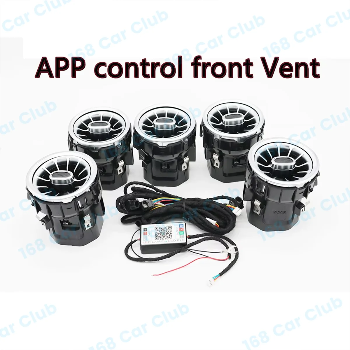 NONE LED Vent 256 Farben APP Controls Für Mercedes Benz W205 W213 X253 W177 W118 W117 W176 X156 W222 RGB Turbo Air Outlet Düse Lampe 4