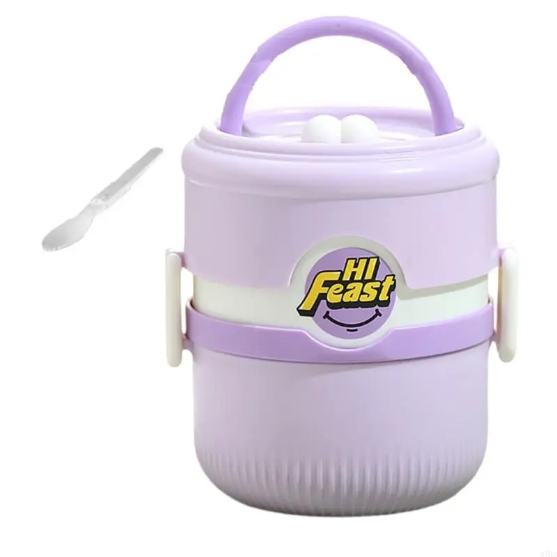 

Leak Proof Insulated Lunch Box Stainless Steel Storage Container for Office School and Outdoor Activity 87HA