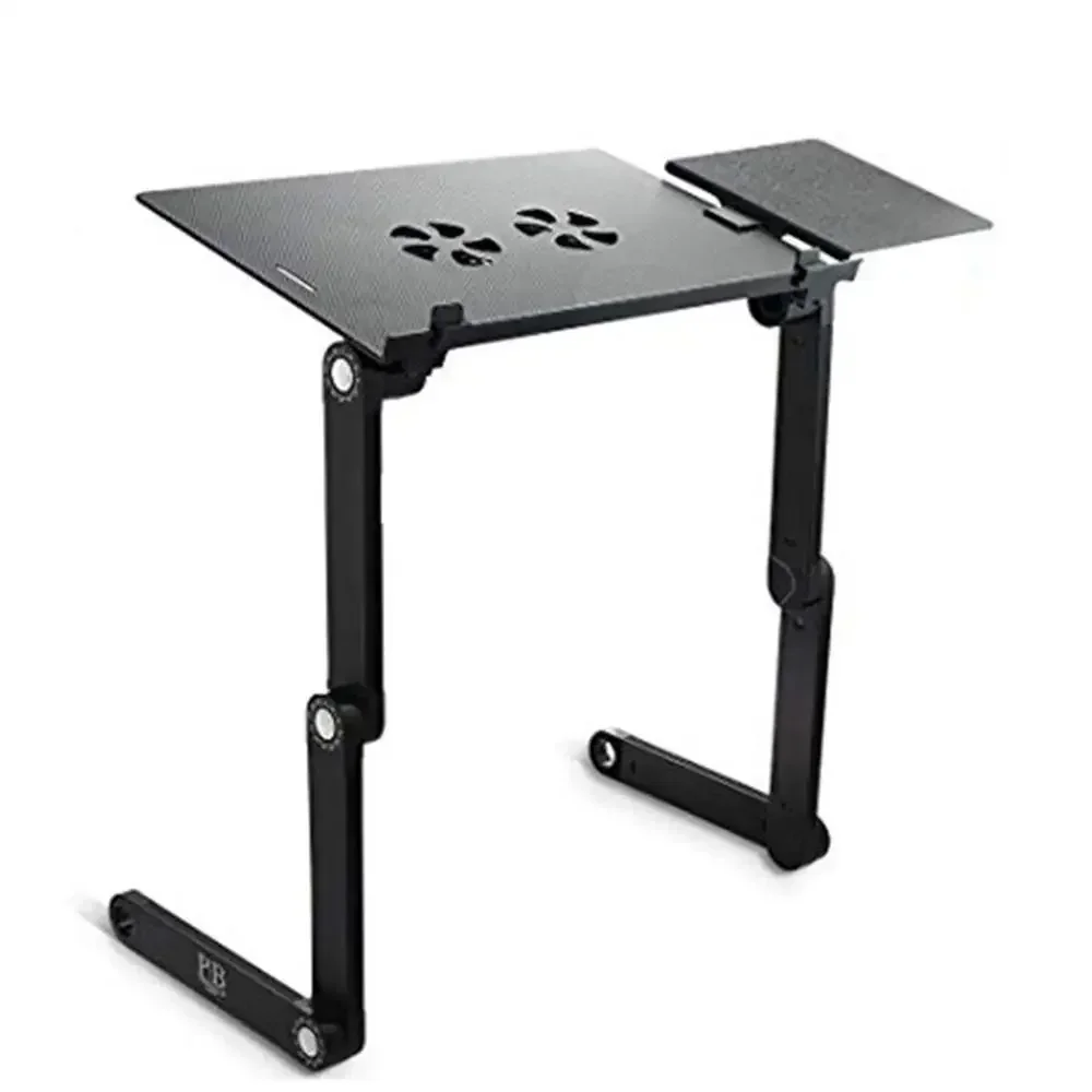 Aluminum Alloy Laptop Table Folding Notebook Desktop Stand With Cooling Fan Bed Laptop Tray Desk Study Desk Bed Office Bookshelf