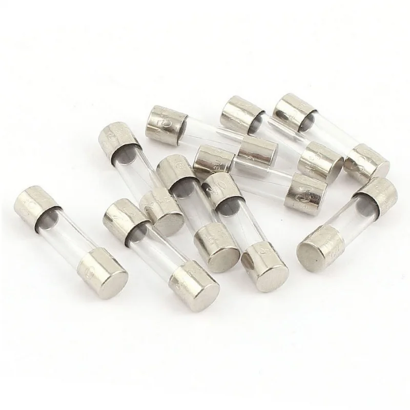 10 pcs 250 V 250 mA 0.25 A fast action fuse 5 x 20 mm glass tube