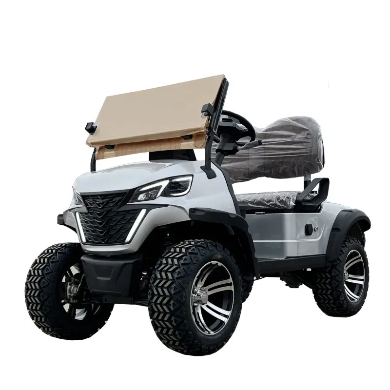 

Hot Sale Off Road 60V 72V Lithium Battery Sightseeing Car Buggy 4 6 Seater Solar Panel Electric Golf Carts Street Legal