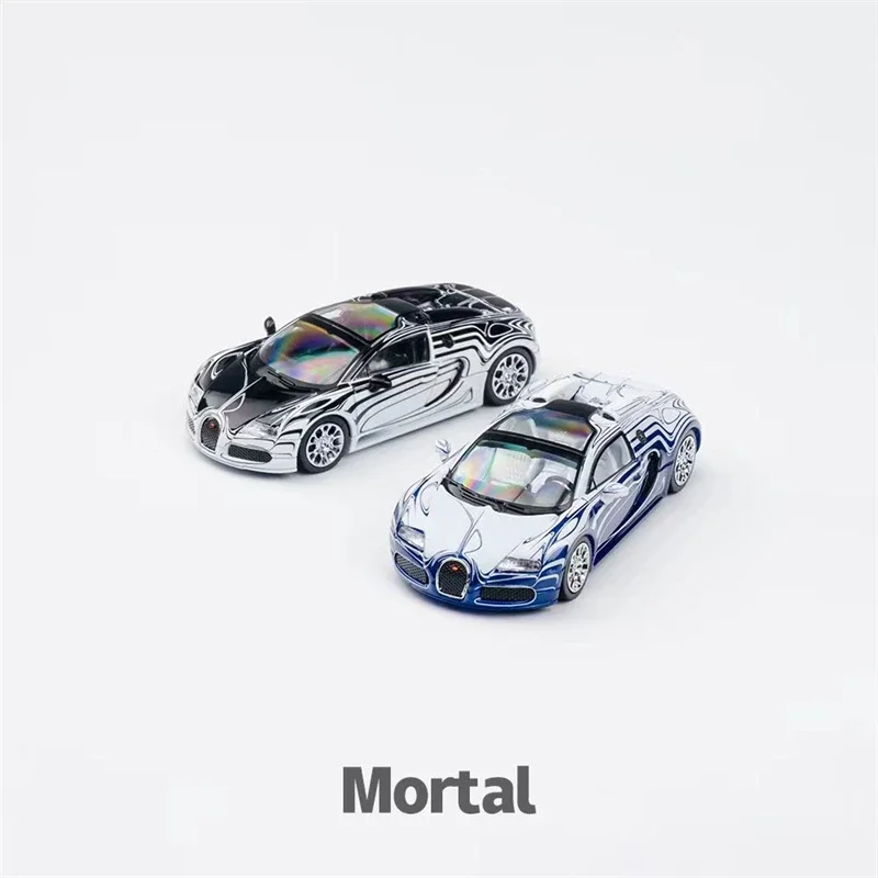 Mortal 1:64  Bugatti Ceramic Dragon black Blue white limited500  Diecast Model Car