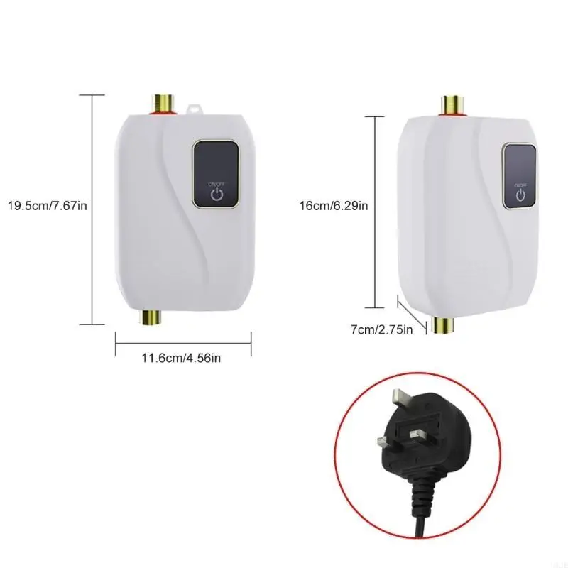 U1JEタンクレス電気給湯器3000Wシンクのための温水システムキッチンとバスルーム用のクイック暖房器具