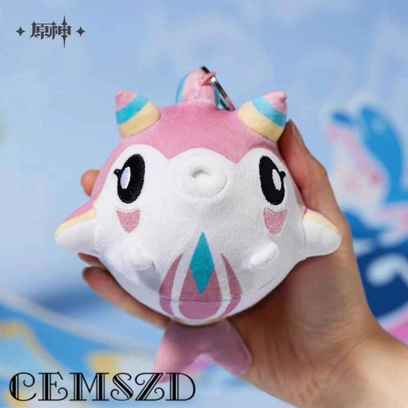 Juego Genshin Impact, producto oficial genuino, colgante de caballito de mar burbujeante, regalos de Navidad y Halloween, accesorios de Cosplay, dibujos animados de Anime