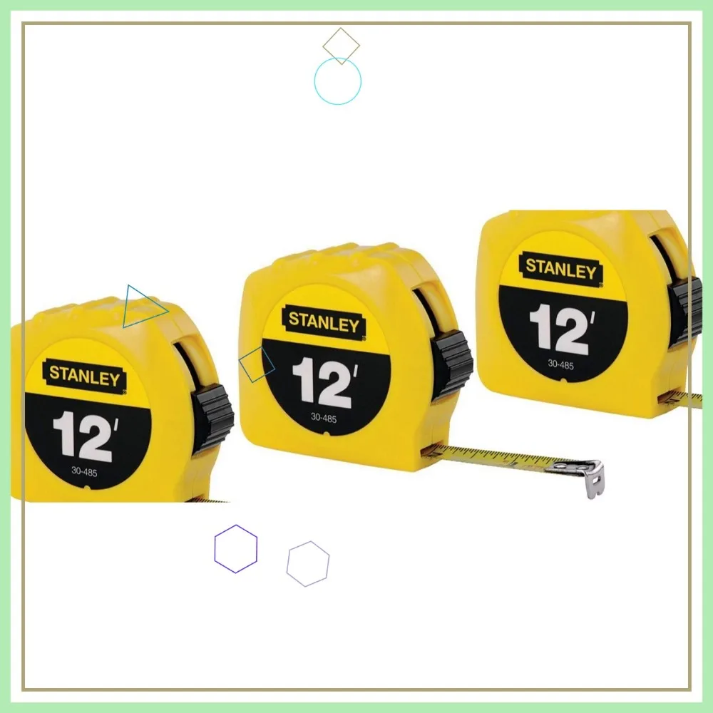 

Набор из 3 рулеток 1/2 дюйма x 12 футов, прочные и точные, для домашнего использования и профессиональных задач