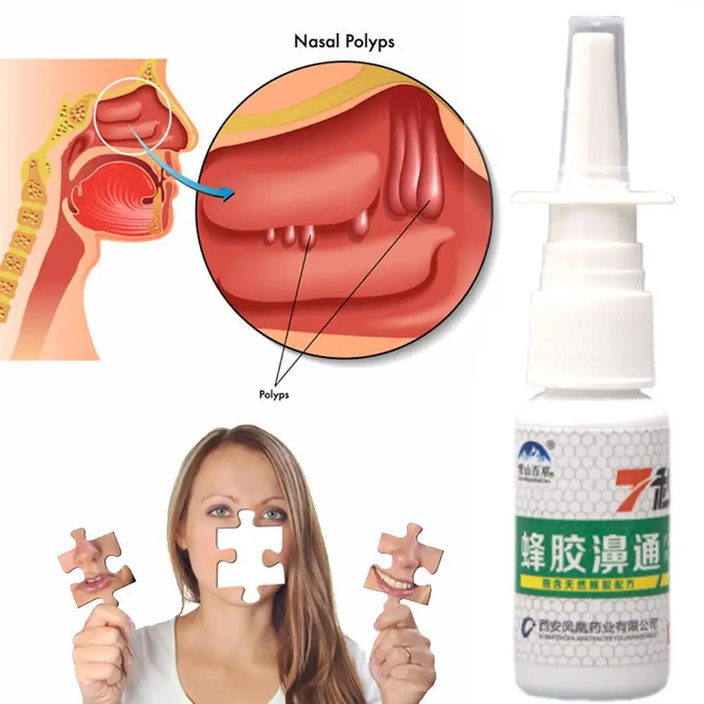 Propolis Extract Nose Spray To Relieve Nasal Discomfort Nasal Drops Runny Itching Allergic Rhinitis Nose Health 2023 New