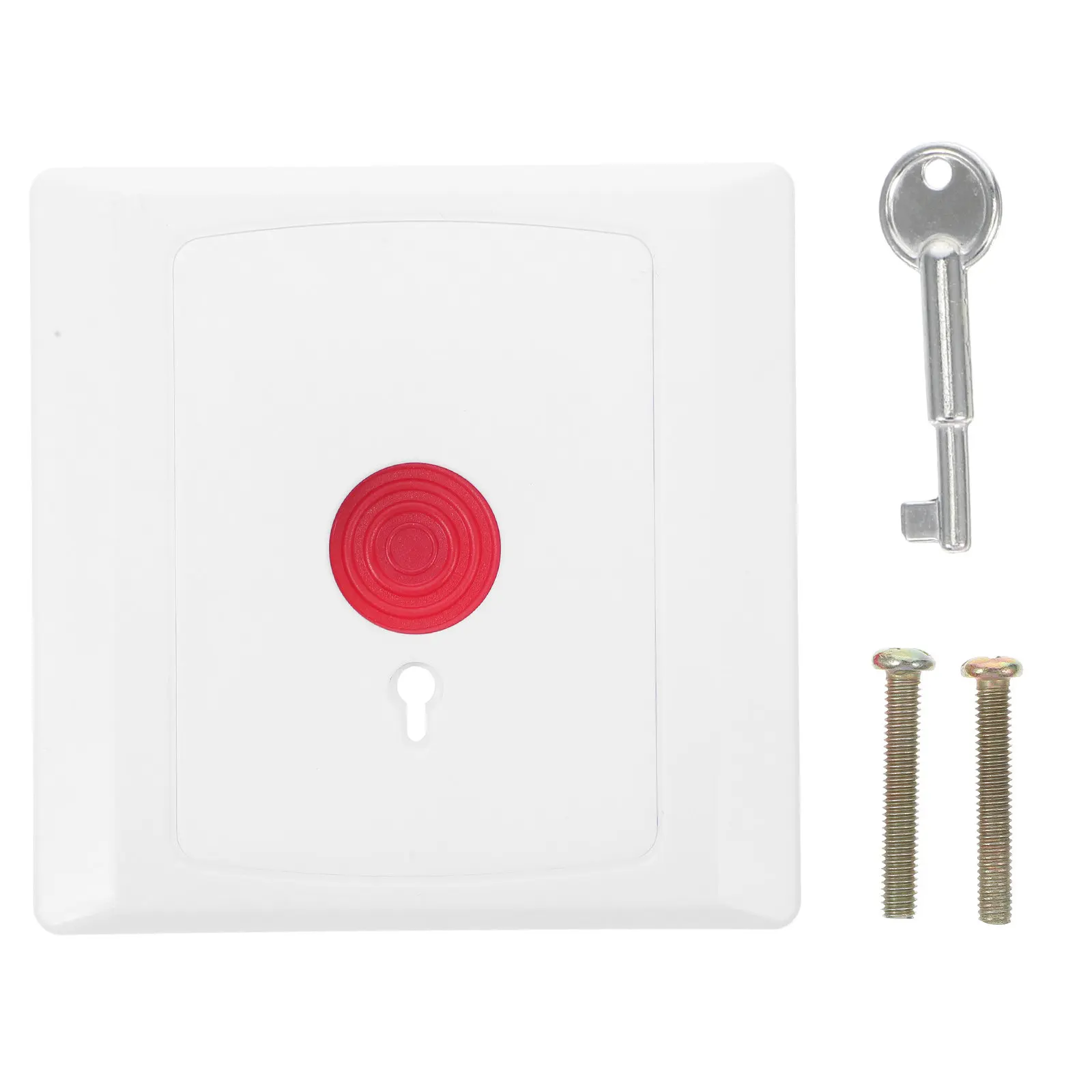 

Emergency Stop Switch Waterproof Red Button Box Key Emergency Shut Fire Theft Prevention Home Office Waterproof Button Box