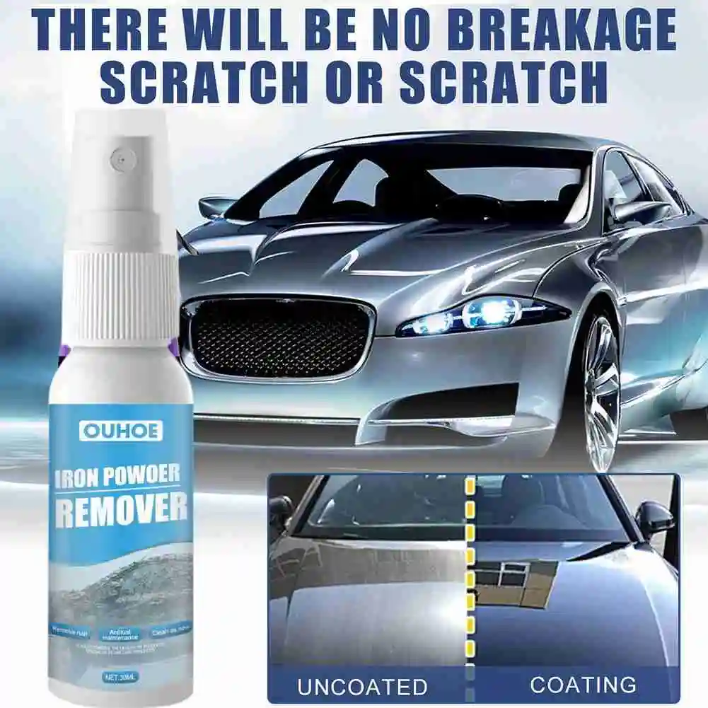 30ml Car Rust Remover Spray Metal Chrome Paint Anti-Oxidation Maintenance Iron Powder Cleaning Super Rust Remover Spray Dropship