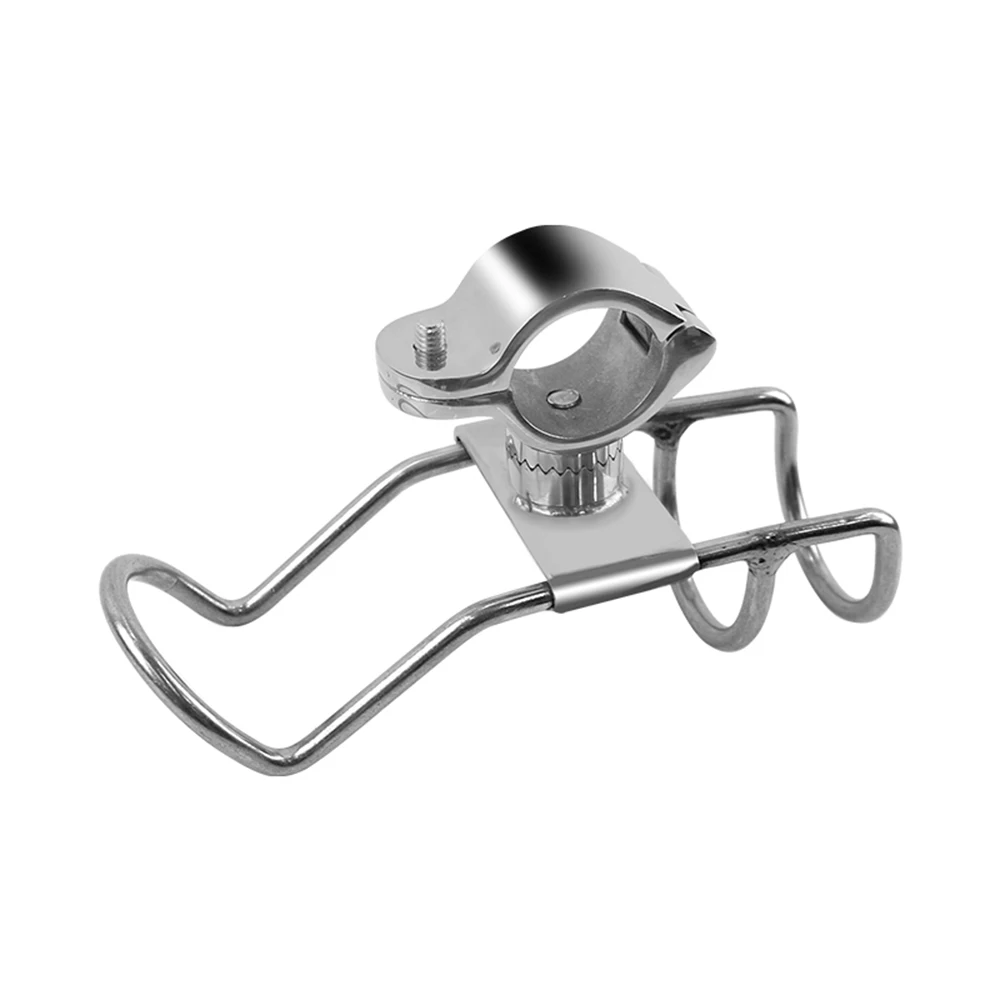 Boat Fishing Rod Holder Clamp-on Stainless Steel 25/32mm Rail Mount Pole Bracket Mount Boat On Rail Boat Accessories view 2