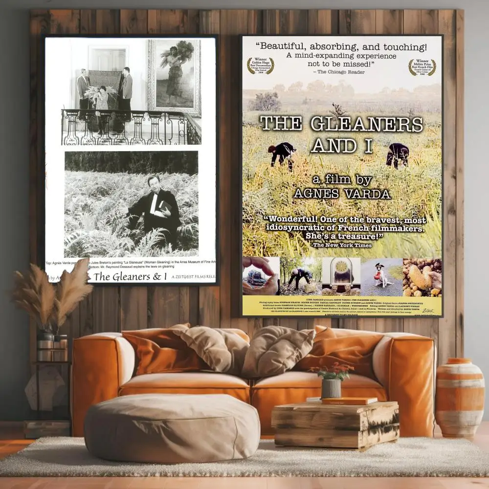 classic movie T-The Gleaners and I-I Painting Calligraphy Artwork for Living Room Bedroom Office Home Decor