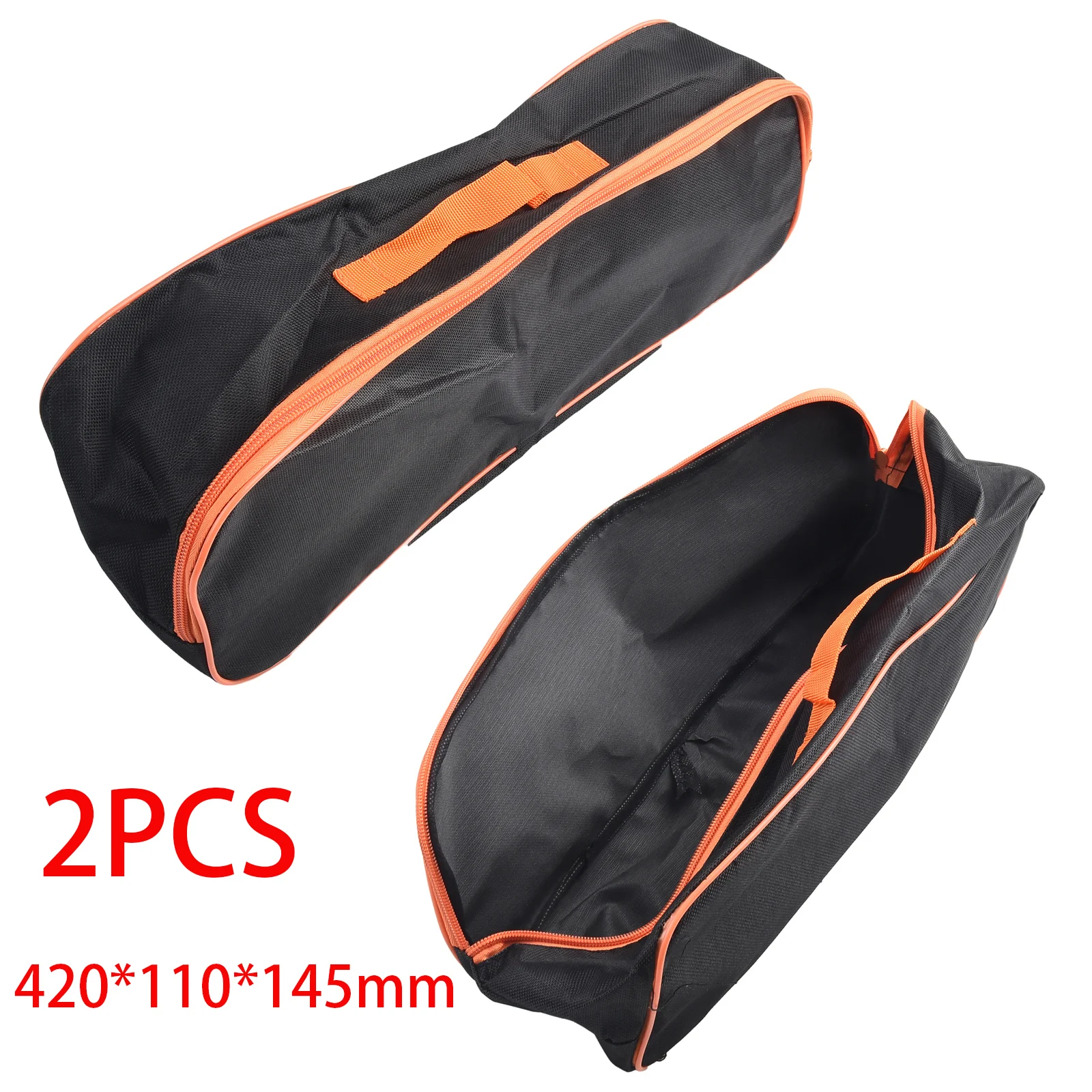 2Pack Vacuum Cleaner Tool Storage Bags, Organizer Case With Zipper, Foldable Carry Pouch For Home Car Workshop Black