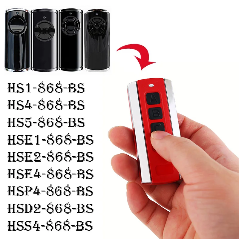 

For HORMANN HS4-868-BS HS5-868-BS HSE4-868-BS HSE2-868-BS HS1-868-BS HSP4-868-BS HSD2-868-BS 868MHz Garage Door Remote Control
