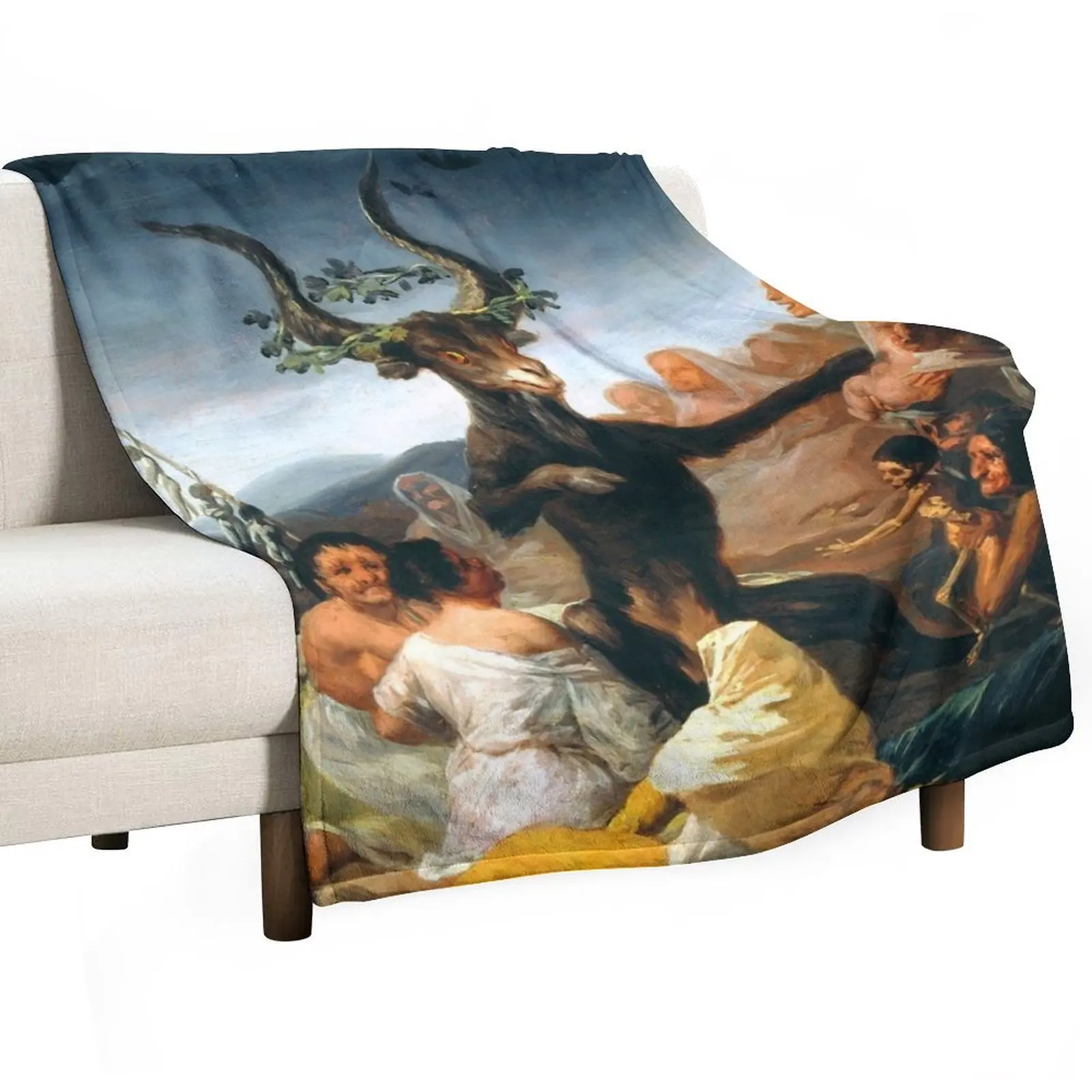 Francisco Goya The Sabbath of witches Throw Blanket Loose Decorative Sofas Blankets