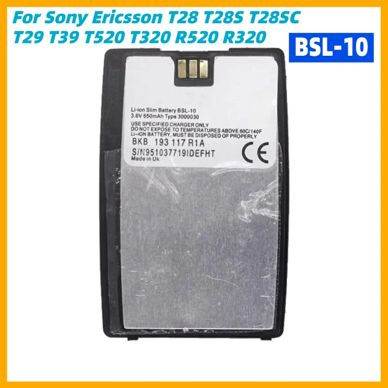 BSL-10 Battery for Sony Ericsson T28 T28S T28SC T29 T39 T520 T320 R520 R320 BUS-11 Portable Batteries for Cell Phones