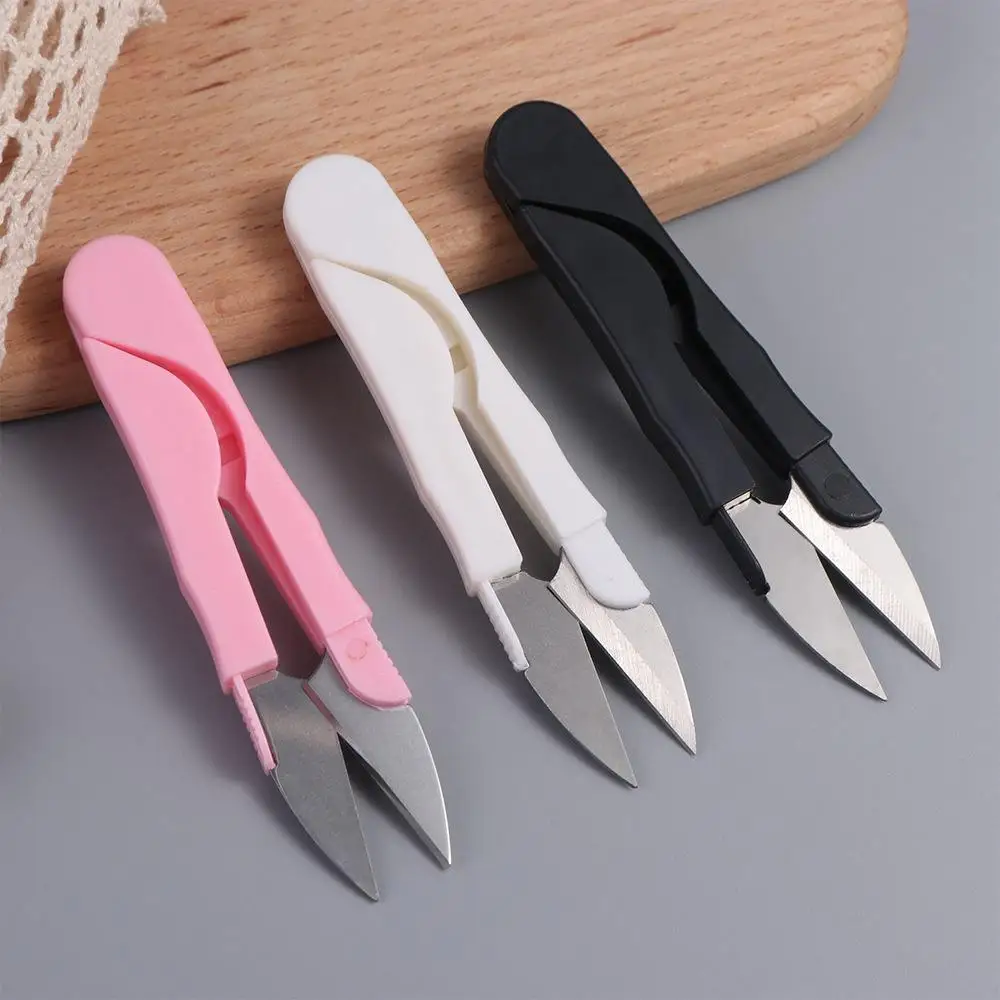 Cross Stitch Scissors Thread Clippers Metal Sharp Yarn Shears Mini U Shape Household