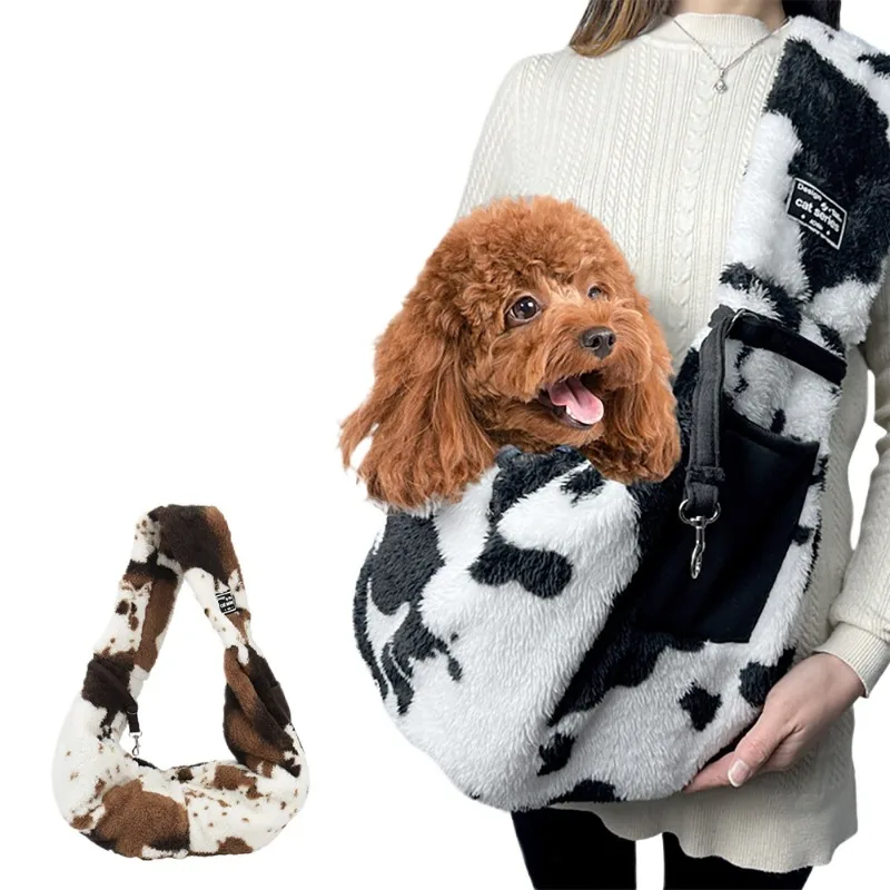 

Soft Plush Small Dog Bag Pet Carrier Cat Bag Puppy Kitten Travel Shoulder Slings Bag