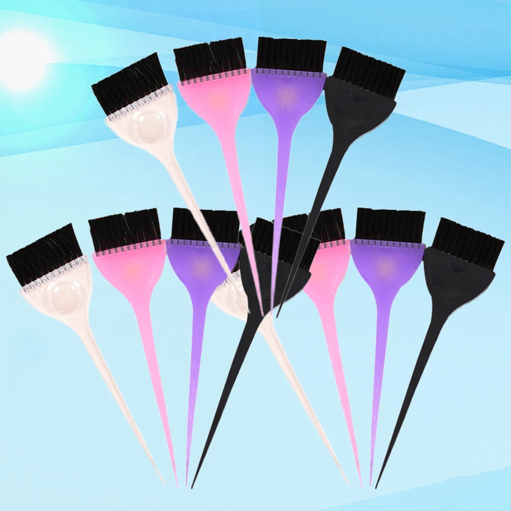 

12Pcs Hair Dye Brush Durable Comfortable Handle Professional Hair Tint Applicator Salon Accessories Hairdressing Tool Home Use