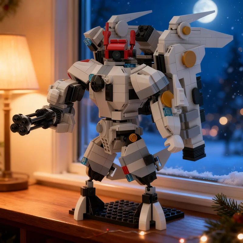 753pcs MOC T'au Empire XV86 Coldstar Commander Battlesuit Model Building Blocks Christmas Gift Education Idea Birthday Craft 3D