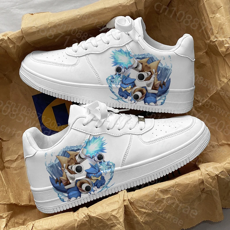 أحذية البوكيمون الكرتونية المراهقات الفتيان عالية أعلى في الهواء الطلق كرة السلة الرياضة عارضة الرجال امرأة أحذية 3D طباعة أحذية رياضية