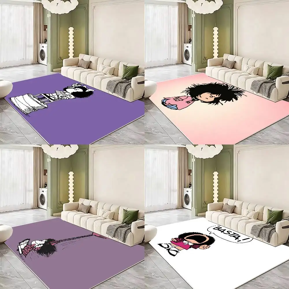 Funny M-Mafalda Soft Thick Non-Slip Mat for Living Room Bedroom Kitchen Decor Rugs