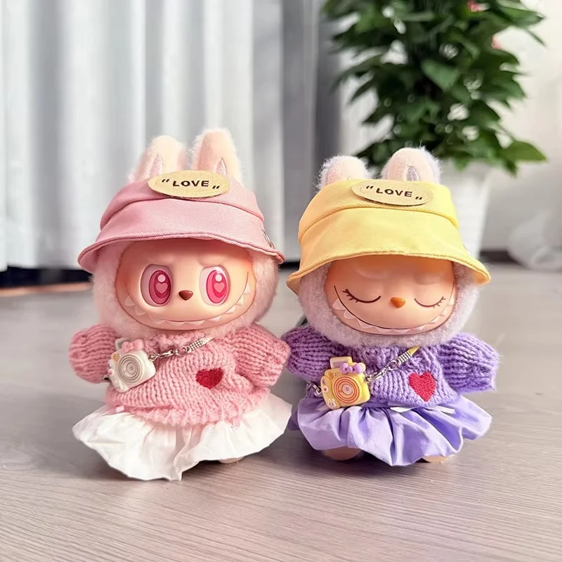 

Новое поступление 2025, горячая распродажа для одежды Labubu, аксессуары, кулон, свитер «Любовь», комплект, подарок на день рождения, в наличии, без куклы