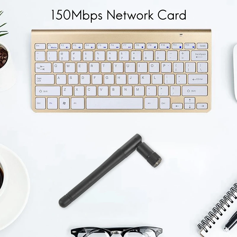 Mini adaptador Wifi Usb de 150Mbps, Dongle 2Db Wifi de, receptor Wifi Mt7601, tarjeta de red inalámbrica 802.11B/N/G, Ethernet de alta velocidad